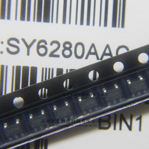 10PCS New and Original SY6280AAC SY6280A Low Loss Power Distribution Switch