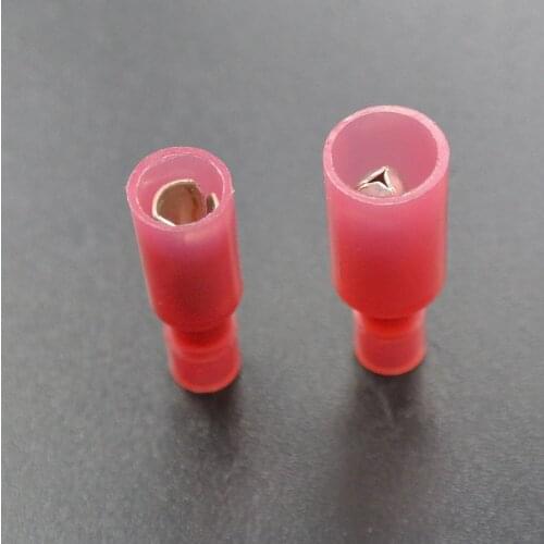 Wholesale 1000 PCS RED Male 22-16 GAUGE NYLON BULLET CONNECTOR SFEMALE