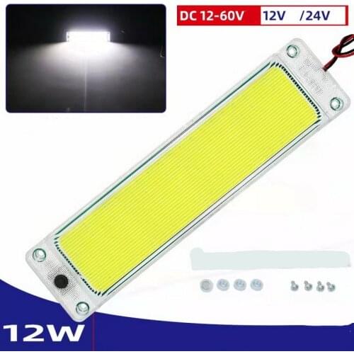 12V-60V Truck Highlights Cob Indoor Light Plate Car Reading Light Cab Light Tubecross Country Vehicle Familiar Acampada Light