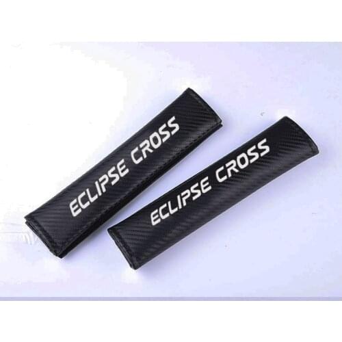 2pcs PU Fashion Car Seat Belt Cover Car Seat belt shoulder Pads for Mitsubishi Eclipse Cross