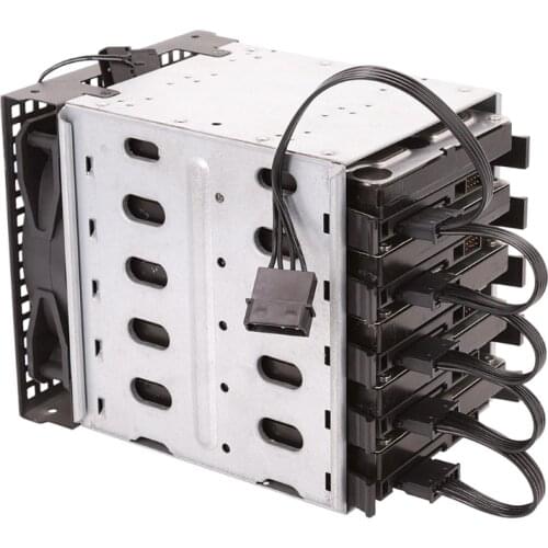 SATA 4-Pin Power Adapter Line IDE 4Pin to 5 SATA Female Power Extension Cable Splitter IDE to SATA Connector