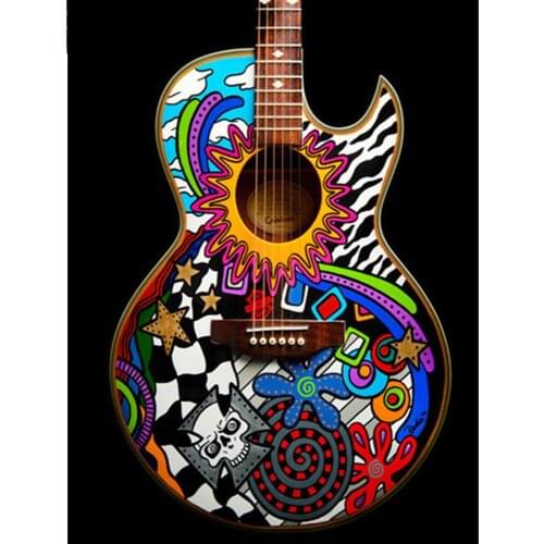 5d Diamond Painting Landscape DIY Mosaic Rhinestones Pictures Diamond Embroidery Guitar Home Decor Handicraft