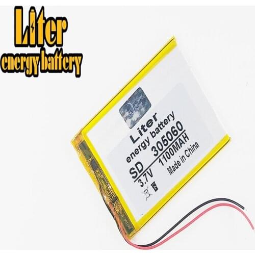 305060 Accumulator 3.7V 1100mAh Rechargeable Lithium Polymer