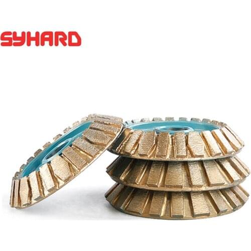 Diamond Abrasive Wheel For Edge Grinding Machine 45 Degree Bevel Edge Sintering Abrasive Wheel Outer Diameter 150mm Thickness2/3