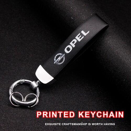2Pcs Car Keychain PU Leather Car Keychain Durable High Quality Fashion Keychain for Opel Astra H G J Insignia Auto Accessories