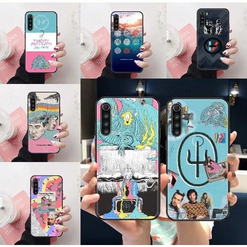 Twenty One 21 Pilots Scaled icy Phone Case For Xiaomi Redmi Note 7 8 9 10 7A 8T 9A 9T 9S 10S Pro black painting cell cover