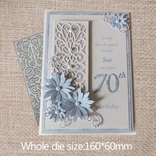 Flower Rectangle hollow Metal Die Cutting Dies For DIY Scrapbooking Photo Album Decorative Embossing Folder Die Cut