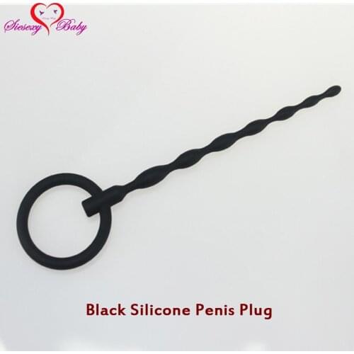 GJDB-051 130mm Fetish Silicone Penis Plug Urethral Sounds Sex Toys Stretching Male Chastity Device Urethral Dilators Catheters