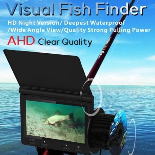 4.3 inch LCD monitor 720P fishing infrared night vision camera fish finder underwater camera 1000TVL video recording function