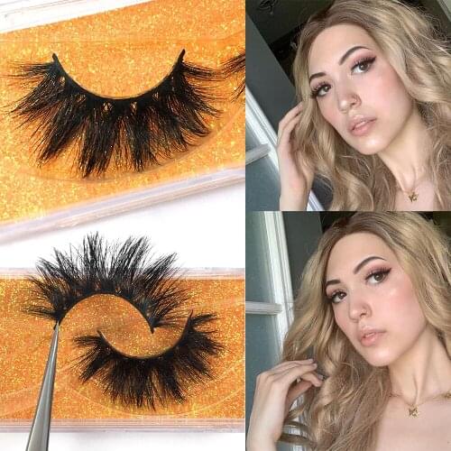 Mastudo 3D Mink Eyelashes Full Volume False Eyelash Reusable Lashes 25mm Fluffy Messy 3D Mink Lashes Wholesale lashes minkMakeup