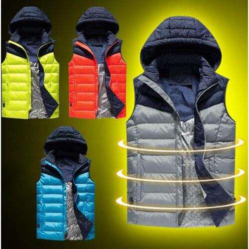 Men Women Winter Insulated Heated Vest Warm Jacket USB Charging Electric Heating Coat Hunting Fishing Waistcoat Heating Clothes