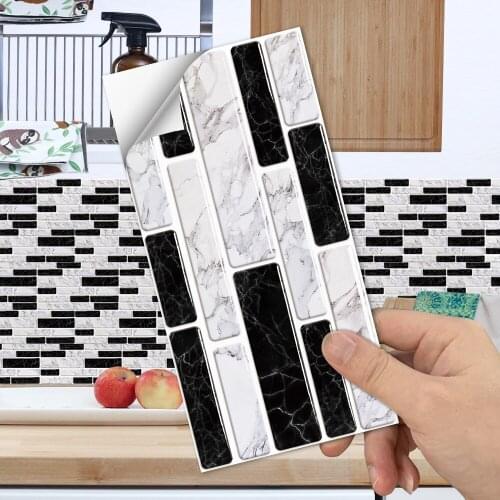 Wallpaper simulated crystal tile stickers waterproof scratch resistant wear resistant and high temperature resistant