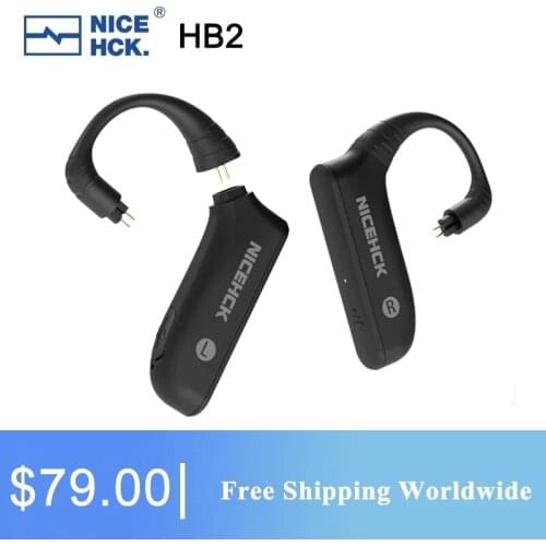 NiceHCK HB2 QCC3040 True Wireless Bluetooth Receiver Module 5.2 HIFI Sport Earphone Earhook Support AptX SBC AAC For DB3 ZS10Pro
