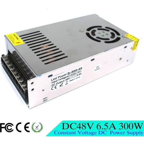 New model DC48V 6.5A 300W Switching power supply Driver AC110 220V DC 48V SMPS for Led Control CNC CCTV Stepper
