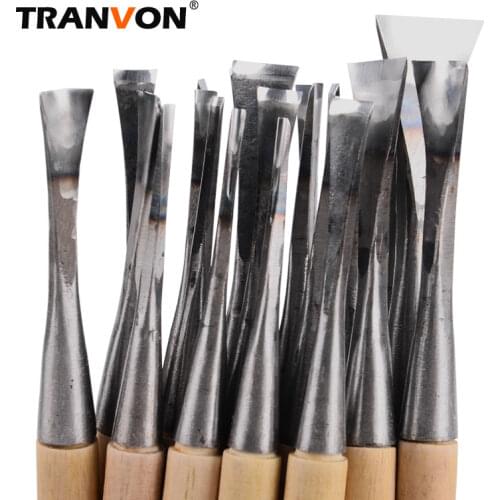 6/12pcs Professional Carving Knife Root Carving Tools DIY Hand Chisels Knife Craft Tools Set Sculpture Tools