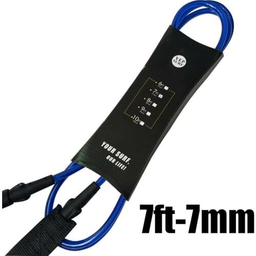 Straight Leash 7ft 7mm Surfboard Leash Yep.surf Super strong webbing Neoprene Strape