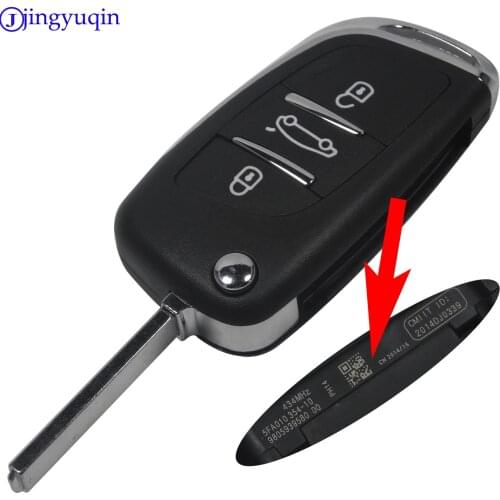 3 Buttons Flip Remote Key Shell Cover Uncut Blade Without Groove CE536 for PEUGEOT 207 307 308 for Citroen C2 C3 C4 C5 C6 C8
