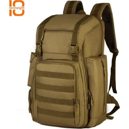 TENNEIGHT 40L Outdoor military tactical backpack Nylon Molle 17 Inches laptop bag Sports backpack for Hiking Camping climbing