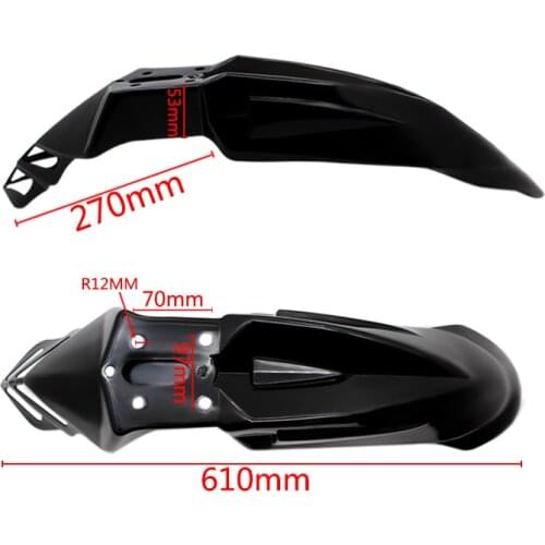 Universal Plastic Front Fenders Mudguard Fender for Motorcycles CRF150/230F xr125 KLX125 KLX250 SX EXC XCF SXF SMR Mud Guards