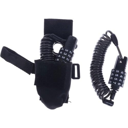 Bicycle Helmet Wire Rope Code Lock Electric Car Motorcycle Portable Lock Outdoor Mountain Bike Rope Padlock Cycling Equipment