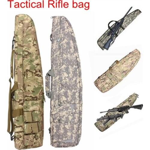 118CM Waterproof Tactical Heavy Duty Gear Gun Bag Airsoft Hunting Military Rubber Sniper Rifle Scope Case Pack Protection Bag