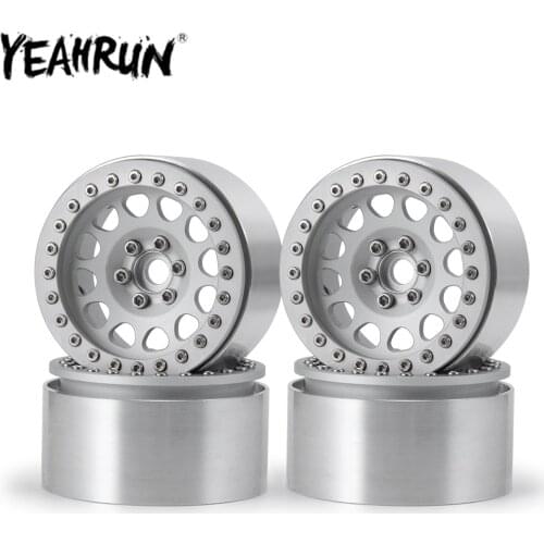 YEAHRUN 1.9inch Beadlock Wheel Rim RC Model Car Wheel Hub for 1/10 Axial SCX10 CC01 Hobby Grade Car Toy Accessory