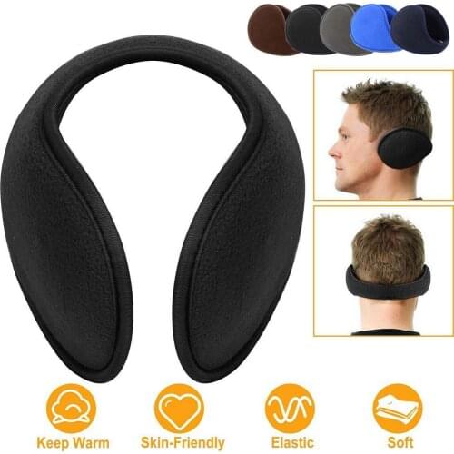 Winter Unisex Anti-frostbite Cycling Earmuffs Outdoor Warm Windproof Cover Large Fleece Ear Protection Earmuffs Double-side