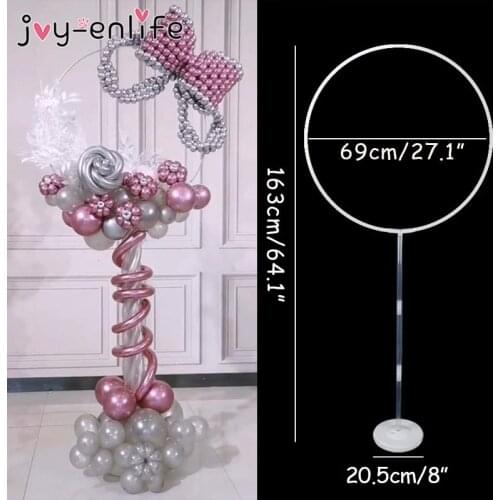 1set Round Circle Balloon Stand Balloons Hoop Holder Column Wedding Backdrop Baloon Frame Baby Shower Birthday Party Decoration