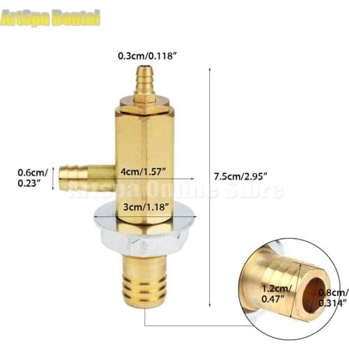1pc Dental Strong Suction Valve Metal Dental Treatment Machine Valve