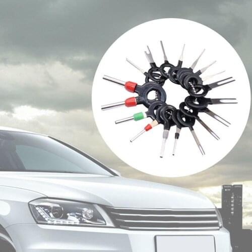 18Pcs Car Electrical Wire Terminal Removal Tool Wiring Puller Crimp Connector Pin Extractor Kit Car Repair Accessories