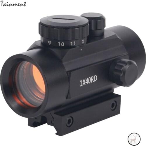 1X40RD Optische Sight Tactical Hunting Red Dot Sight 11Mm 20Mm Mounts Riflescope Aim Punt Rifle Scope En Chasse Telescoop New