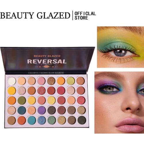 Beauty Glazed 40-Color Reversed Planet High Gloss Matte Professional Makeup Eyeshadow Compact Palette Eyeshadow