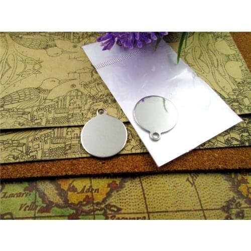 40pcs-- Fashion Stainless Steel heart circle square for customize, Customize it,Note the saying and the font