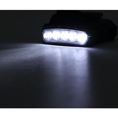 5 LED Headlamp Cap Light 90 Degree Rotatable Clip-On Hat Light Hands Free Bright Head Flashlight Lantern Camping Cycling