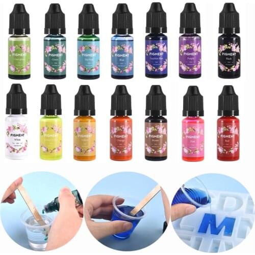 10ML Epoxy Resin Diffusion Pigment Epoxy Resin Pigment alcohol ink Liquid Colorant Dye Ink Diffusion Resin Jewelry Making