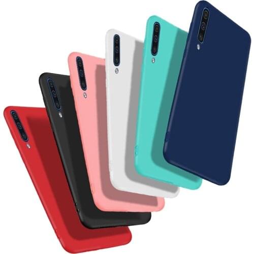 For Samsung Galaxy A50 Case Soft TPU Cover Phone Bags For Samsung A50 A 50 2019 A505 A505F SM-A505F Silicone Matte Protective