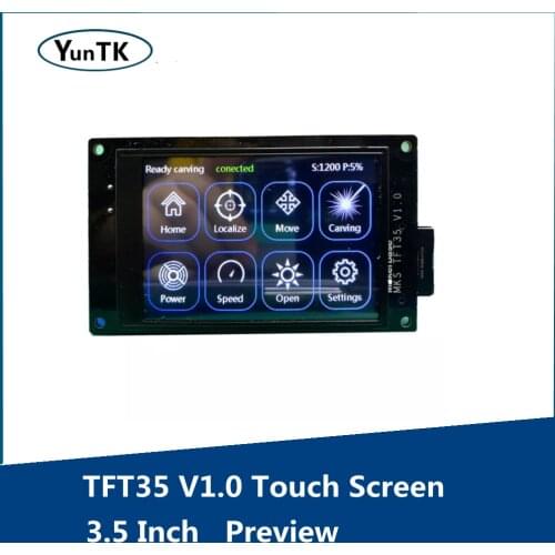 TFT35 V1.0 Touch Screen Driver, 3.5 Inch 3D Printer Parts, Preview, G-Code GRBL Offline