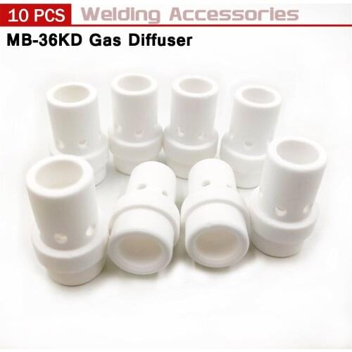 10Pcs MB 36KD MIG Torch Gas Nozzle Gas Diffuser Mig/Mag Gun Accessories For Binzel MB 36KD
