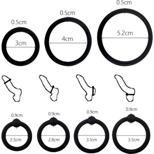 Hot Sell Penis Rings Cock Rings Penis Sleeve Penis Trainer Delay Ejaculation High Elasticity Time Lasting Sex Toys for Men AC