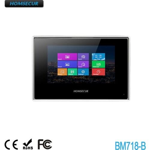 HOMSECUR BM718-B Snapshot & Recording Monitor For HDK Series Video&Audio Home Intercom