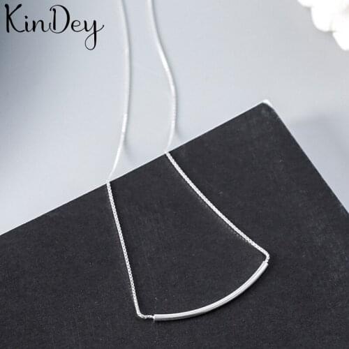 Kindey New Trendy Silver Color Chains Necklaces for Women Jewelry Statement Necklaces Party Gifts