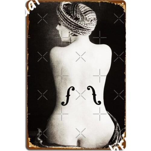 High Resolution Le Violon D Ingres Man Ray Metal Plaque Poster Wall Mural Wall Funny Painting Décor Tin Sign Poster