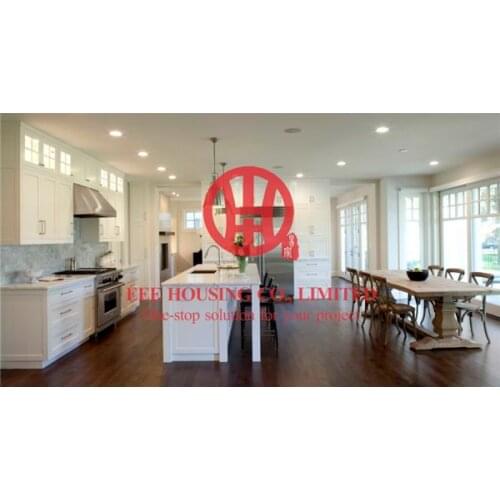 Fashion shaker-style solid wood kitchen cabinet with excellent design and quality shipping by sea