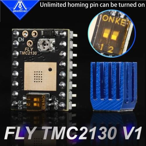 Newest Mellow Fly TMC2130 Stepper Motor Driver StepStick SPI Silent 3D Printer Parts For FLY-CDY RRF E3 Mini V1 FLY-F407ZG Board