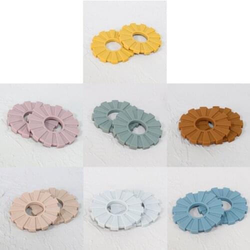 Silicone Toddler Molar Teether Pain Tool Kids Teething Baby Gift Natural Stop Sucking Thumb Toy Baby Shower Gift