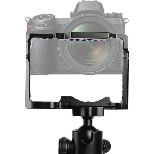 Filmmaking Rig Stabilizer Full Covering Precision CNC Maching Black Camera Video Rig with 1/4 Threaded Holes for Nikon Z6/Z7