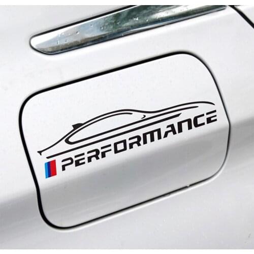 Car Styling Decals Auto Rearview Mirror Oil Tank Stickers for Performance Sport X3 X5 X6 Series E46 E39 E36 E90 E60 F30 E30 F10