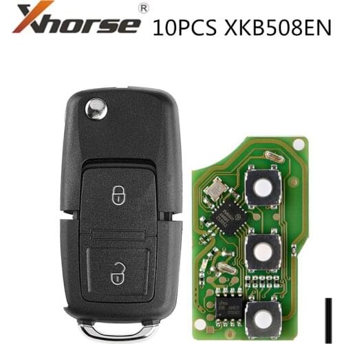 XHORSE XKB508EN Wire Universal Remote Key B5 Style 2 Buttons for VVDI Key Tool, VVDI2(English Version)