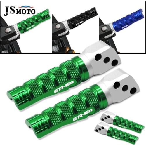 High Quality Rear Footpegs Foot pegs Motorcycle CNC Footrest Rests Pedals For Kawasaki ER-6N ER-6F/ ABS ER6N 6F 2006-2008