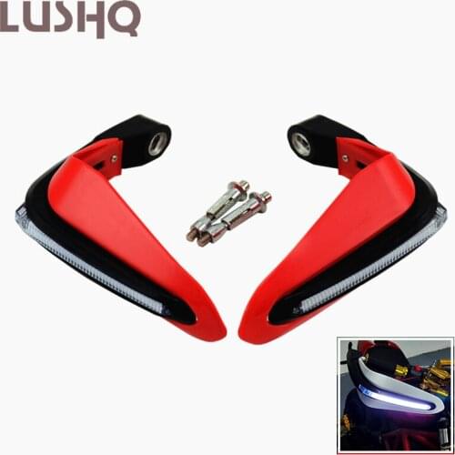 Universal Motorcycle Hand Protection LED Handguards For suzuki gsxr 1000 k9 gn 250 katana 600 sj410 gsf 600 bandit gsxs 1000
